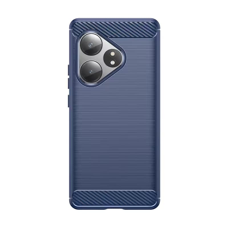 Image of Hybrid Carbon Fiber Back Case for Realme GT 6 / GT 6T 5G (Blue)