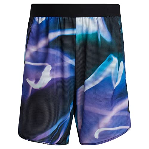 adidas Mens D4T 5in Performance Shorts Violet/Blu/Blac 4XL - Image 2
