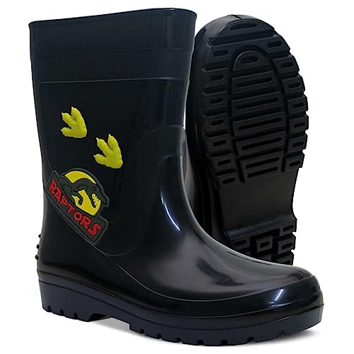Bota Galocha Masculina Infantil Nº 25 Ao 32 Botinha Dino 09.13 (Preto, br_footwear_size_system, litt
