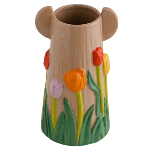 Vase en céramique géométrique stable pour table à manger B - 2