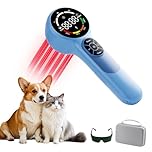 8 * 808nm & 16 * 650nm Cold Laser Therapy Device for Dog, 5200mAh Portable Near Infrared Red Light Therapy, LLLT Veterinary Cat Pet Treatment Device for Horse Muscle Pain Relief & Improve Healing