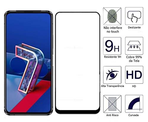 Película De Vidro Temperado 3D Full Cover Para Asus Zenfone 7 e Zenfone 7 Pro com Tela de 6.67