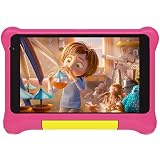 HiGrace Kinder Tablet, 7 Zoll Kids Tablet Android 11 Go Quad Core 32GB ROM 128GB Erweiterbar, 3500mAh Akku, Wi-Fi, Type-C, Kindersicherung, Rosa kindgerechte Hülle