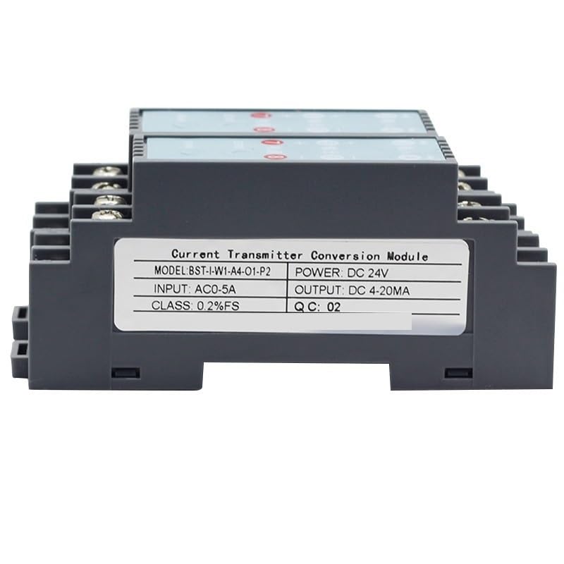 Stromsensor AC-Stromgeber, Din-Schienen-Stromsensor, AC5A, 10A, Eingang 4–20 mA, 0–10 V, 0–5 V, Ausgang DC24V, DC12V Spannungsversorgung Messumformer(4-20mA,AC 0-10A)