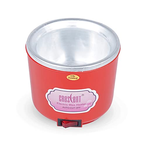 Image of CRESCENT Professional Electric Wax Heater With Automated Temperature Control For Women, Shock Proof, Red - 1 Piece