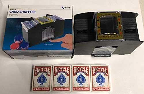4 Deck Shuffler with 4 Bicycle 808 Playing Cards