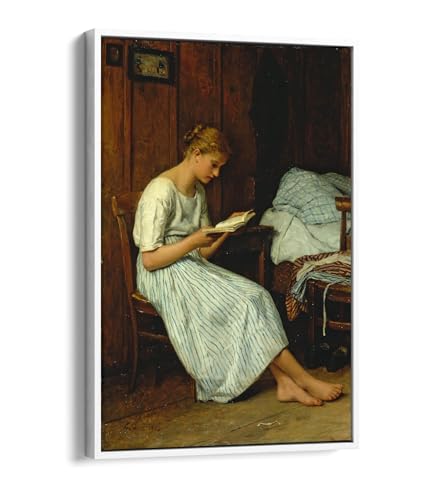 Impression sur toile Albert Anker A Gotthelf reader finition haut de gamme