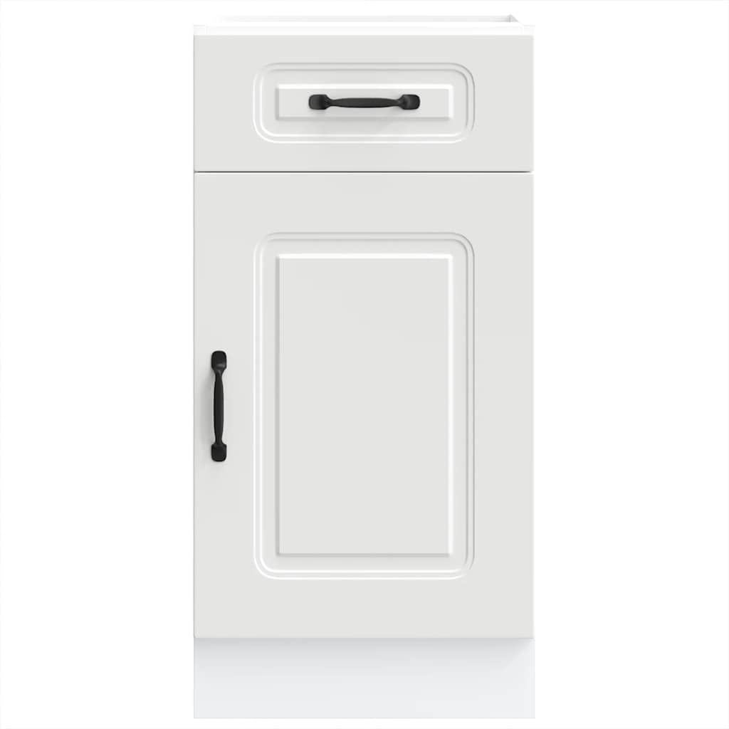 IKAYAA Armario Bajo para Cocina Kalmar, Mueble Cocina, sin Encimera, Mueble Bajo de Cocina, Modulos de Cocina,sin encimera, 40 x 46 x 81.5 cm Blanco