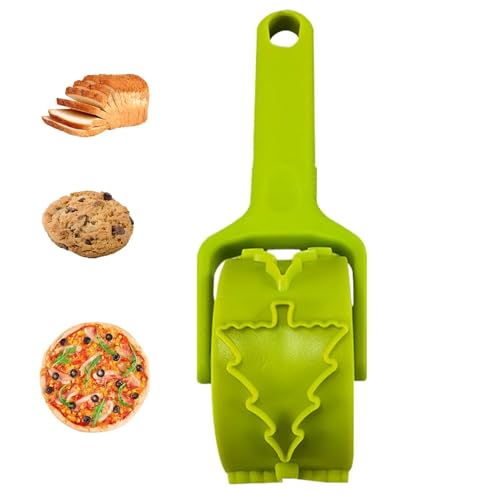 Taglierina per dolci, Rullo per taglierini per biscotti,Taglierina per biscotti con mattarello antiaderente per pasticceria - Utensile per biscotti da cucina Utensile da ristorante per panetteria per