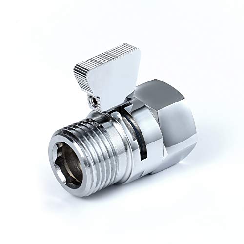 Shower Flow Control Valve Regulator Shut Off Valve With Handle Lever Water Flow Restrictor For Shower Head,Shower Hose Bidet Sprayer Brass Chrome Av1002Cp #TOP1