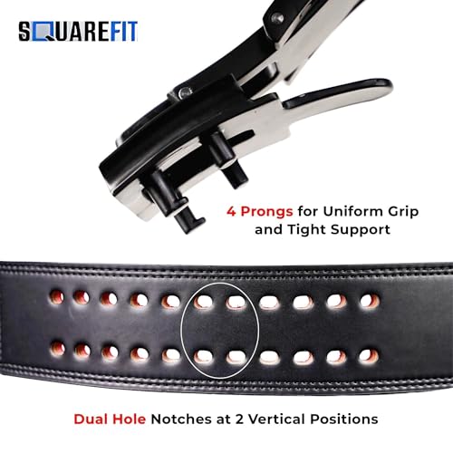 Image of Weight Lifting Lever Belt -Power Lifting Belt for Men & Women for Lower Back Support, Multipurpose Gym Workouts Deadlifts Squats Powerlifting - 4 Inch Wide (M)