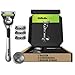 GilletteLabs with Exfoliating Bar by Gillette Razor for Men - 1 Handle, 4 Razor Blade Refills, Holiday Gifts for Men, Includes Premium Magnetic Stand