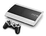 3D Carbon Fiber White - Air Release Vinyl Decal Mod Skin Kit by System Skins - Compatible with PlayStation 3 Super Slim Console