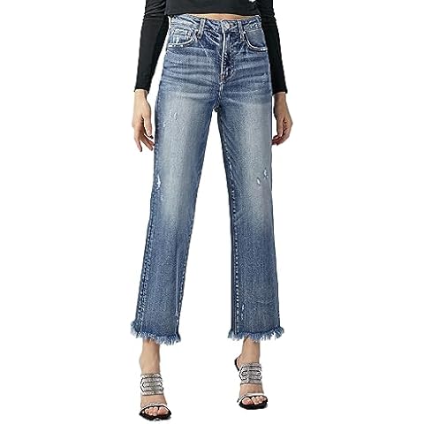 SALT TREE Risen Jeans - High Rise Straight Jeans - RDP5116 Darkblue Cover