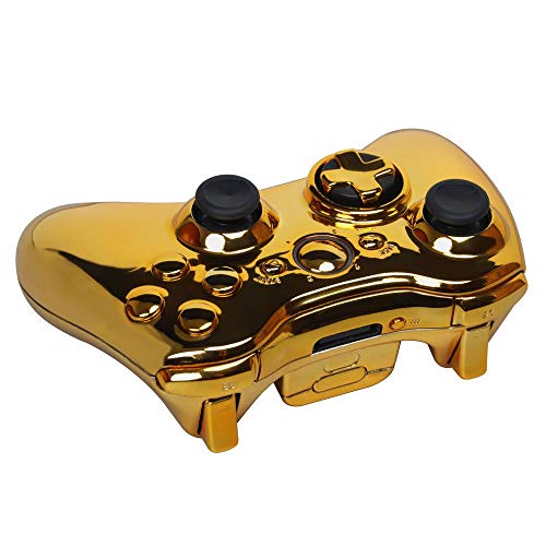 Ostent Full Controller Shell Case Housing For Microsoft Xbox 360 Wireless Controller Color Gold #TOP2