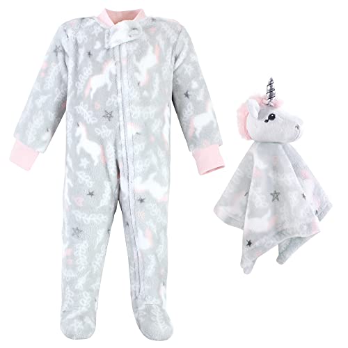 Image of Hudson Baby Baby Girls' Flannel Plush Sleep and Play and Security Toy