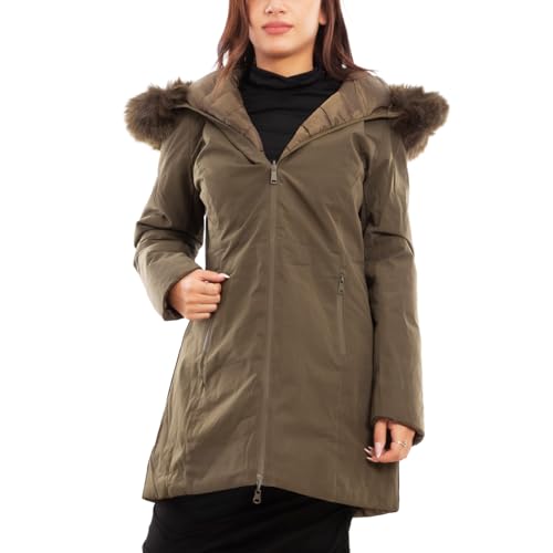 Parka fourrure Toocool doudoune femme veste double face chaude BE-M015