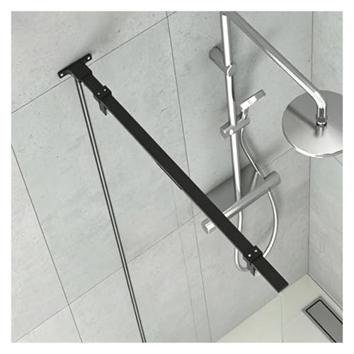 Barra de soporte de acero inoxidable para mampara de ducha de baño elegante 2
