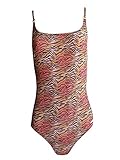 Tirantes regulables Traje de baño Tan solar Thru deportivos 7031553-85 Brown/ - Naranja braun/orange/schwarz gemustert 42B