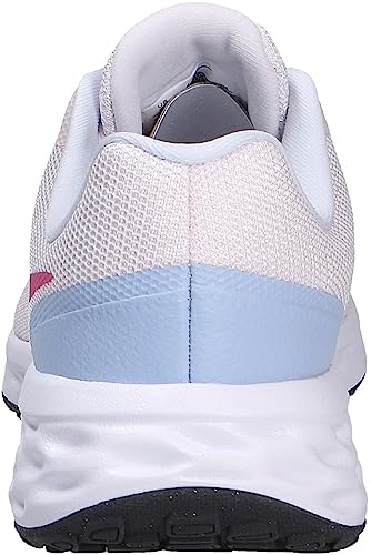 Nike Tênis unissex Kinder Revolution 6, Rosa pérola cósmica fúcsia cobalto felicidade, 5 UK