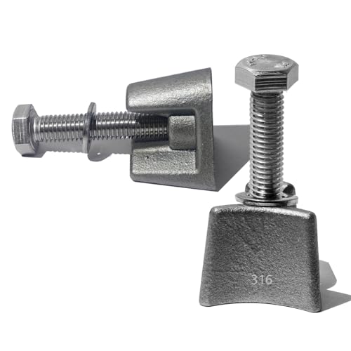 MADHUT - MADHUT Pool Ladder Anchors Wedge Assembly Pw4c for 3"/4" Rail Anchors Sockets with 2sets 316 Stainless Steel Perm-Acast Pool Ladder Wedge Assembly and Bolts Fit for Tube Ps-4019-Bc