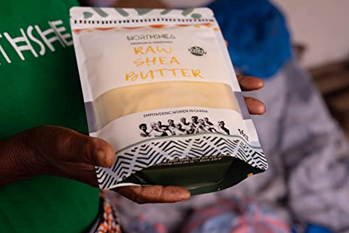 Northshea Raw Shea Butter | African, Unrefined, 100% Pure | Skin Moisturizer | For Face, Body, Hair, And For Soap Making Base And Diy Whipped Lotion, Oil And Lip Balm | 16Oz Bag #TOP2