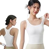 [MACITEET] 【固定カップ・ズレない】スポーツブラ 揺れない ハイサポート レディース ヨガウェア カップ一体型 洗濯機OK 接触冷感 吸汗速乾 脇高 美背 ノンワイヤー ヨガ ジム ランニング