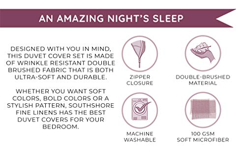 Coastal Stripes Collection - Premium Quality, Soft, Wrinkle, Fade, & Stain Resistant, Easy Care, Oversized Duvet Cover Set, Full/Queen, Blue #TOP6