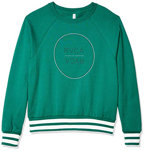 Rvca Junior's Century Crew Neck Sweatshirt, Evergreen, Xs #TOP2