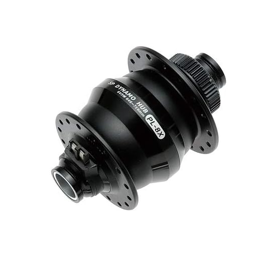 Shutter Precision (SP) Ultra Small Dynamo Hub PL-8X BK 28H S43HUB01008 Black 28H