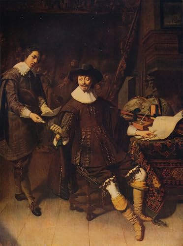 Affiche Huygens et son greffier 60x90cm peinture moderne pour chambre