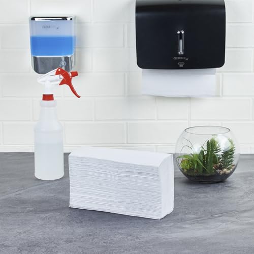 Image of Restaurantware-Paper Towels 9.5 x 9.25 Inch 250 Commercial Paper Towels Multifold Hand Towel 1 Ply Dispensers Sold Separately White Paper Towels M Fold With Full-Dot Embossing (Pack of 3)