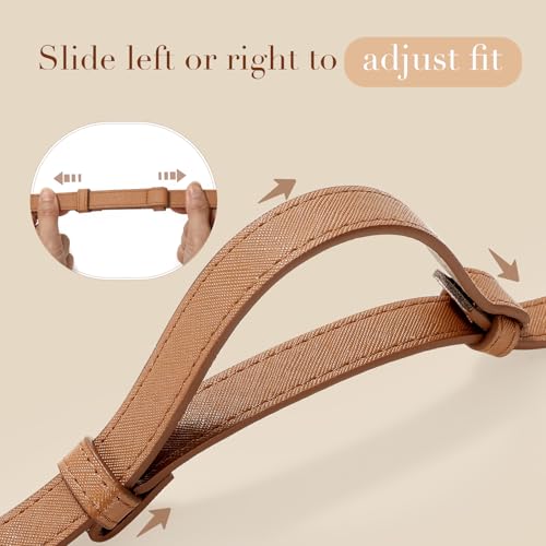 IAKING Women Skinny Leather Belt with Turn-lock Belt Adjustable Belt for Women Thin Belts for Jeans Pants Dresses3