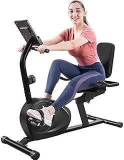 Merax Indoor Bike Recumbent Exercise Bike with 8-Level Resistance, Bluetooth Monitor, Easy Adjustable