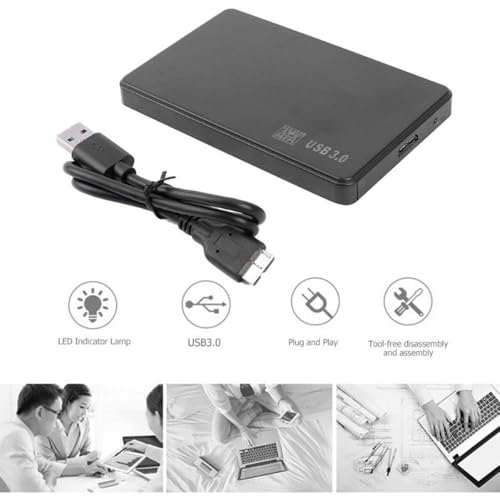 Caja externa USB 3.0 para disco duro 2.5 pulgadas miniatura 6