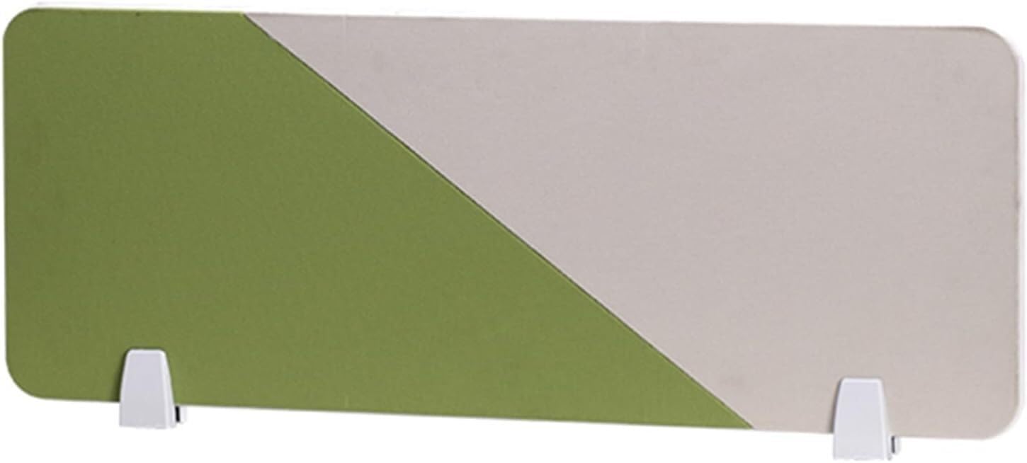 Panneau de séparation de bureau cloison basse verte 60x30 cm pour intimité et open space