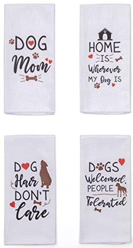 Microfiber-Dog-Puns-Dish-Towels-Set-of-4-Fun-Functional-Kitchen-Towels-with-Sayings Microfiber Dog Puns Dish Towels Set of 4 Fun Functional Kitchen Towels with Sayings