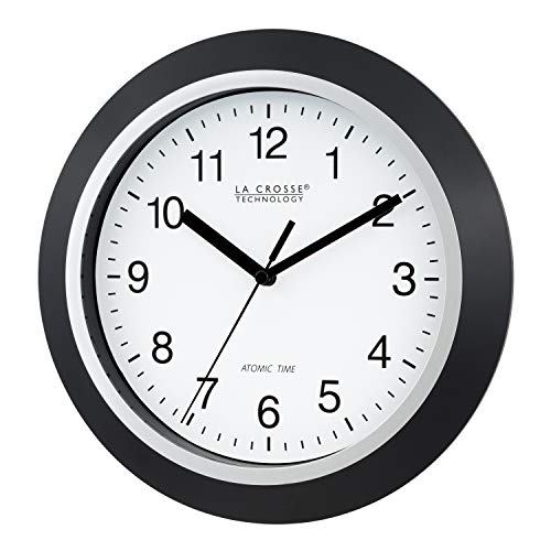 image for La Crosse Technology WT-3102B 10-Inch WWVB Self-set Analog Wall Clock 