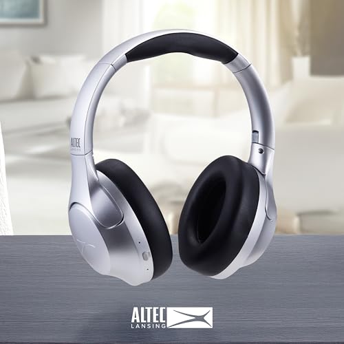 Image of Altec Lansing ComfortQ 2.0 Over Ear Bluetooth Headphones, Wireless Noise Cancelling Headphones with 50-Hour Battery, Foldable Design, Voice Assistant, Quick Charge, Bluetooth 5.3