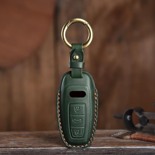 Accessoires fob contre rayures : étui clé cuir Audi A6 A7 E-tron