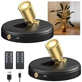 Ler0ktr Rechargeable Battery LED Spotlight Indoor...
