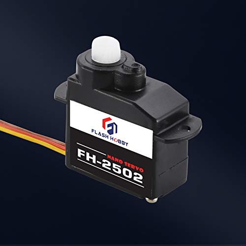 Flash Hobby 2Pcs Plastic Gear Servo Fh2502 2G Micro Servo Kit Compatible For Rc Helicopter Airplane Car Boat & Robot Parts #TOP1
