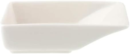 Villeroy & Boch Pi Carré Small Rectangular Bowl, 10 x 6 cm, Premium Porcelain, White