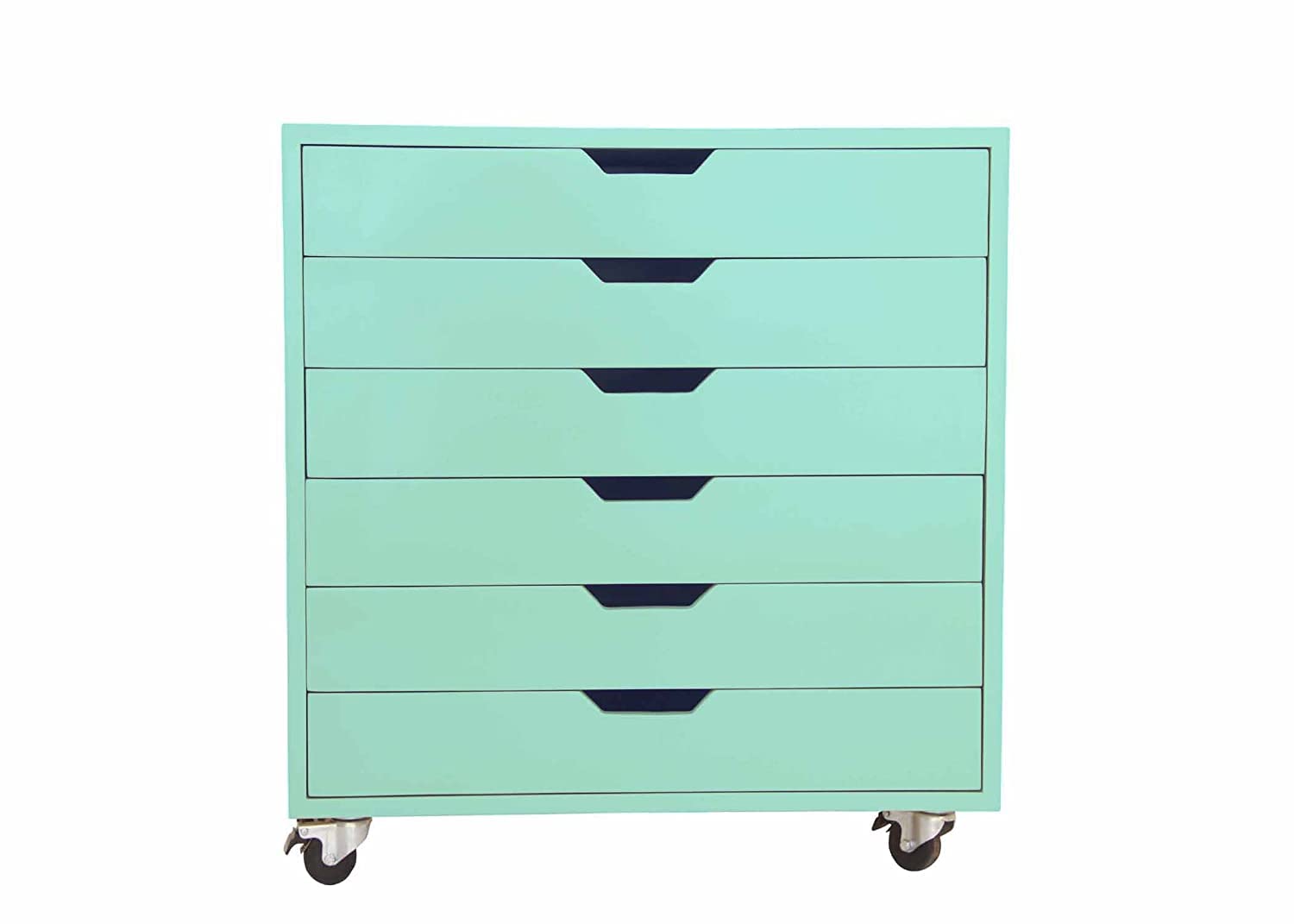 APRODZ Mango Wood Sideboard Storage Dresser Cabinet Bhesar Chest of 6 Drawer On Castors for Living Room | Music Box-image-43