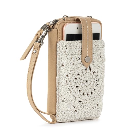 The Sak Silverlake N/S Smartphone Crossbody, Natural Medallion2
