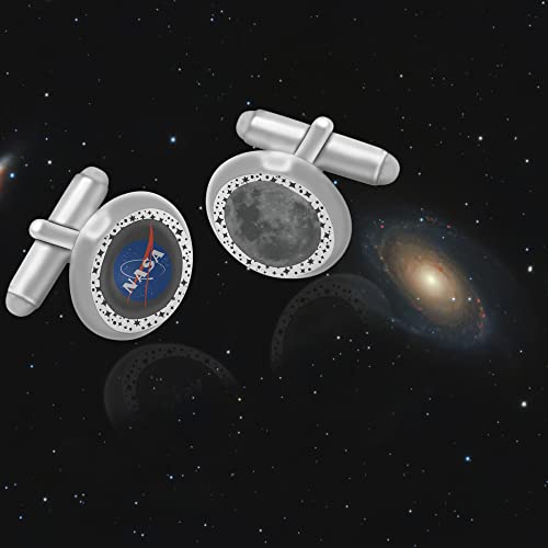 Mancuernillas NASA para hombre con tarjeta artesanal miniatura 5