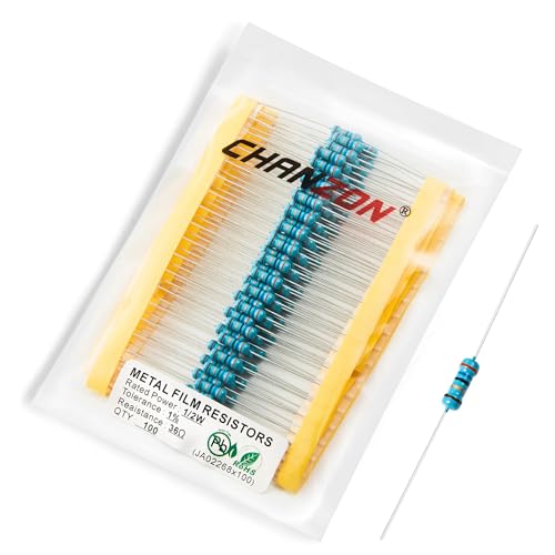 Chanzon 100pcs 1/2W (0.5W) 36 Ω ohm Metal Film Fixed Resistor