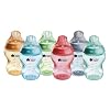 Tommee Tippee Natural Start Anti-Colic 9 oz BPA Free Baby Bottles, 0+ Months, Slow Flow Breast-Like Nipple, Self Sterilizing, Designed for Seamless Transition Between Bottle & Breast, Fiesta,Pack of 6