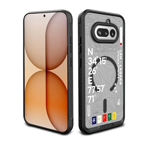 Image of KAPAVER Mag-X Sandstone Case for Nothing Phone 4a MagSafe, Magnetic | Nothing Phone 4a Back Cover (Leh-Ladakh)