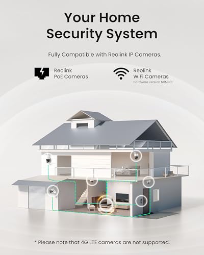 Image of REOLINK 16CH PoE NVR for Home Security Camera System, 24 /7 Recording(HDD Not Included), Smart Human /Vehicle /Animal Detection, Plug & Play, Support Up to 16TB, RLN16-410-NHD